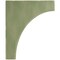 Ekena Millwork 1 3/4"W x 10"D x 12"H Clarksville Wood Vintage Decor Bracket, Restoration Green BKTWD02X10X12CVGR - alternate 2